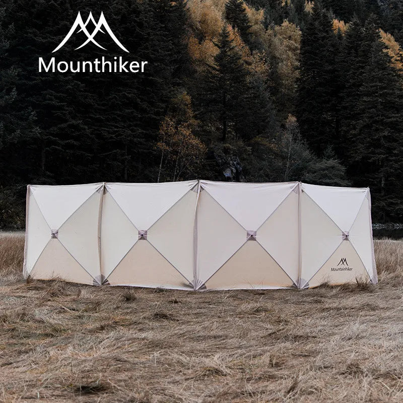 Mounthiker- 5.6M Beige Green Black Gas Stove Burner Shelter Windscreen Wall Assembly Free Folding Outdoor Camping Picnic BBQ