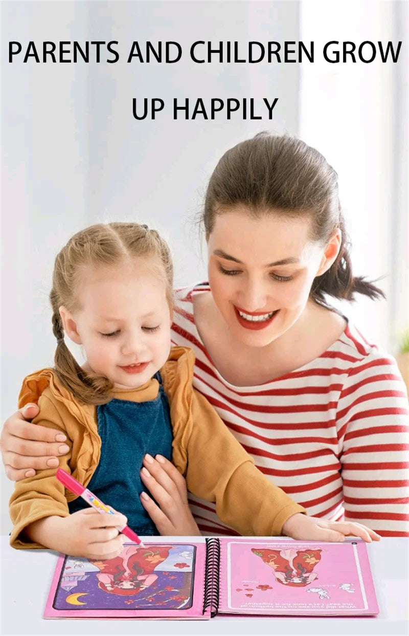 Magic Water Painting Book For Kids Baby Games Toys Montessori Coloring Books Baby Paint Educational Toys For Baby 1 2 3 Years