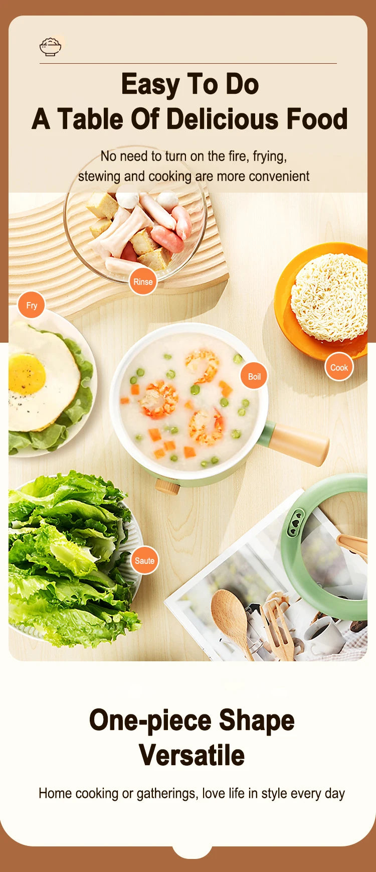 220V/110V Multi Cookers Electric Pot Household Non-stick Pan Hot Pot Rice Cooker Cooking Appliances Electric Rice Cooker
