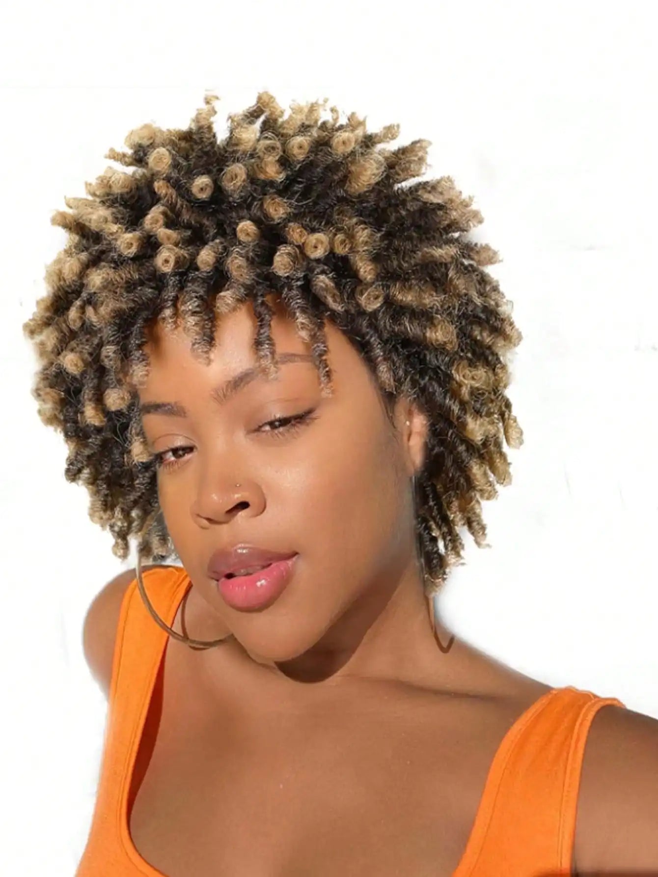 Short synthetic Wig for Black Women and Men Afro Faux Dreads Wig Heat Resistant Short Braided Wigs for Black Women