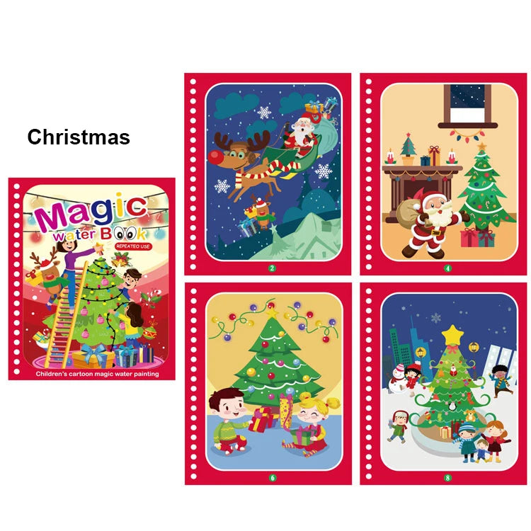Magic Water Painting Book For Kids Baby Games Toys Montessori Coloring Books Baby Paint Educational Toys For Baby 1 2 3 Years