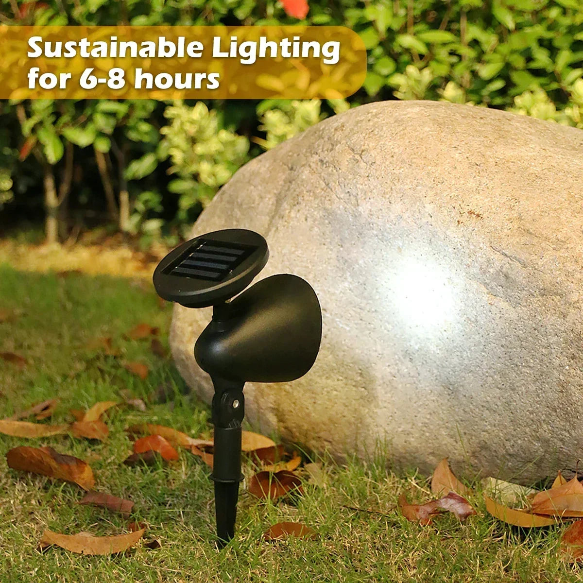 4 /9LED Solar Spotlight Garden Reflector Lamp Power Outdoor Lighting Waterproof Lawn Lamp Courtyard Landscape Decor Solar Light
