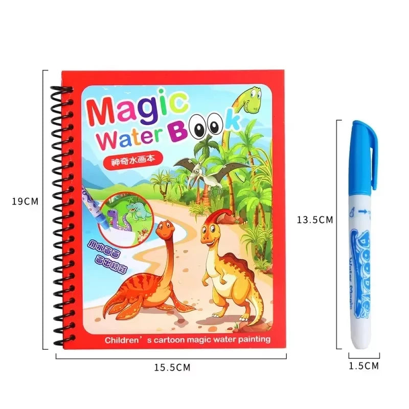 Magic Water Painting Book For Kids Baby Games Toys Montessori Coloring Books Baby Paint Educational Toys For Baby 1 2 3 Years