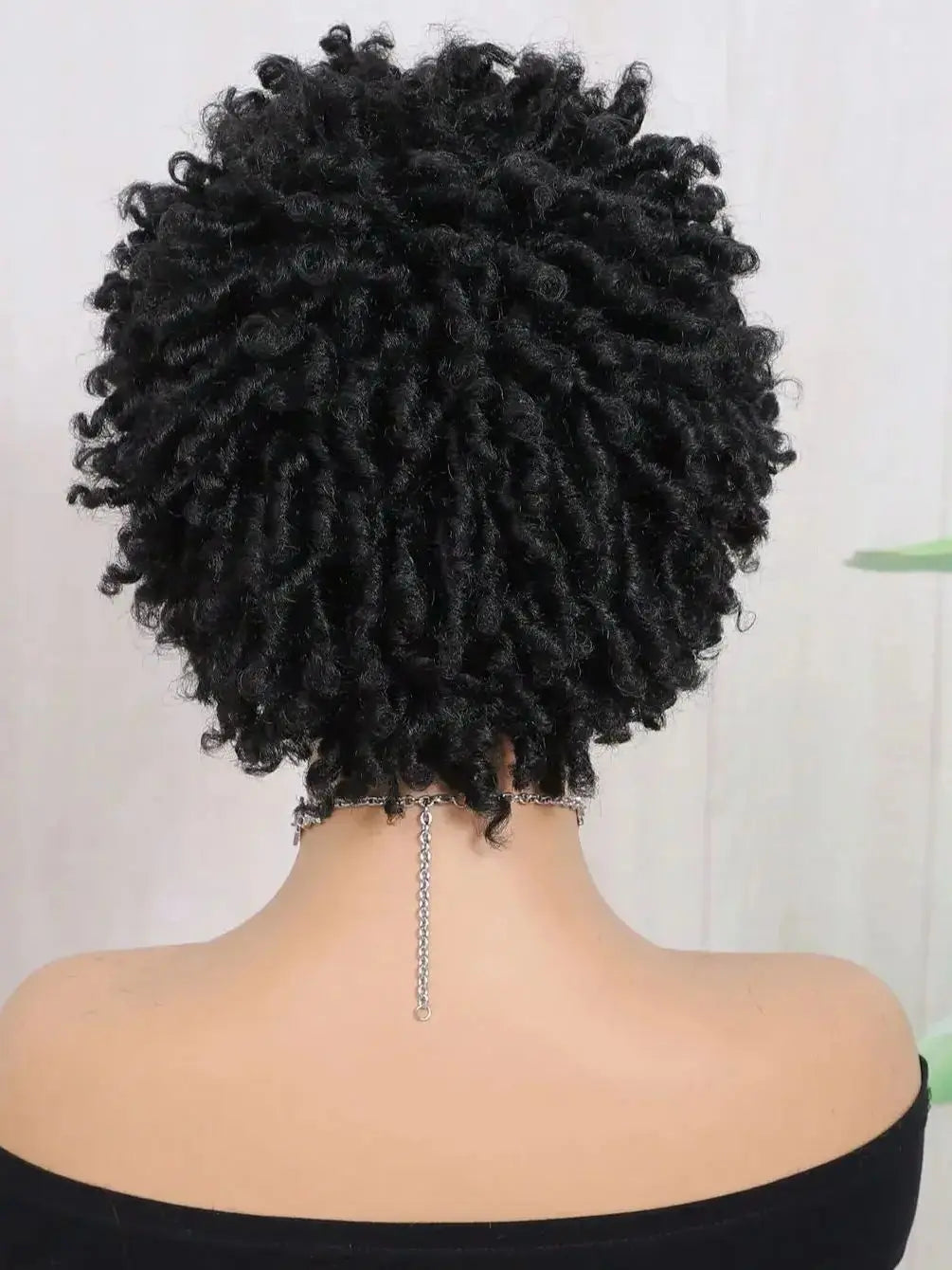 Short synthetic Wig for Black Women and Men Afro Faux Dreads Wig Heat Resistant Short Braided Wigs for Black Women