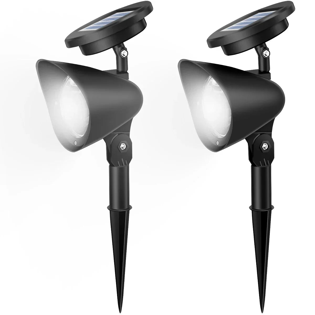 4 /9LED Solar Spotlight Garden Reflector Lamp Power Outdoor Lighting Waterproof Lawn Lamp Courtyard Landscape Decor Solar Light