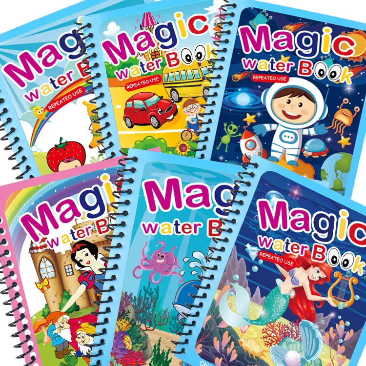 Magic Water Painting Book For Kids Baby Games Toys Montessori Coloring Books Baby Paint Educational Toys For Baby 1 2 3 Years