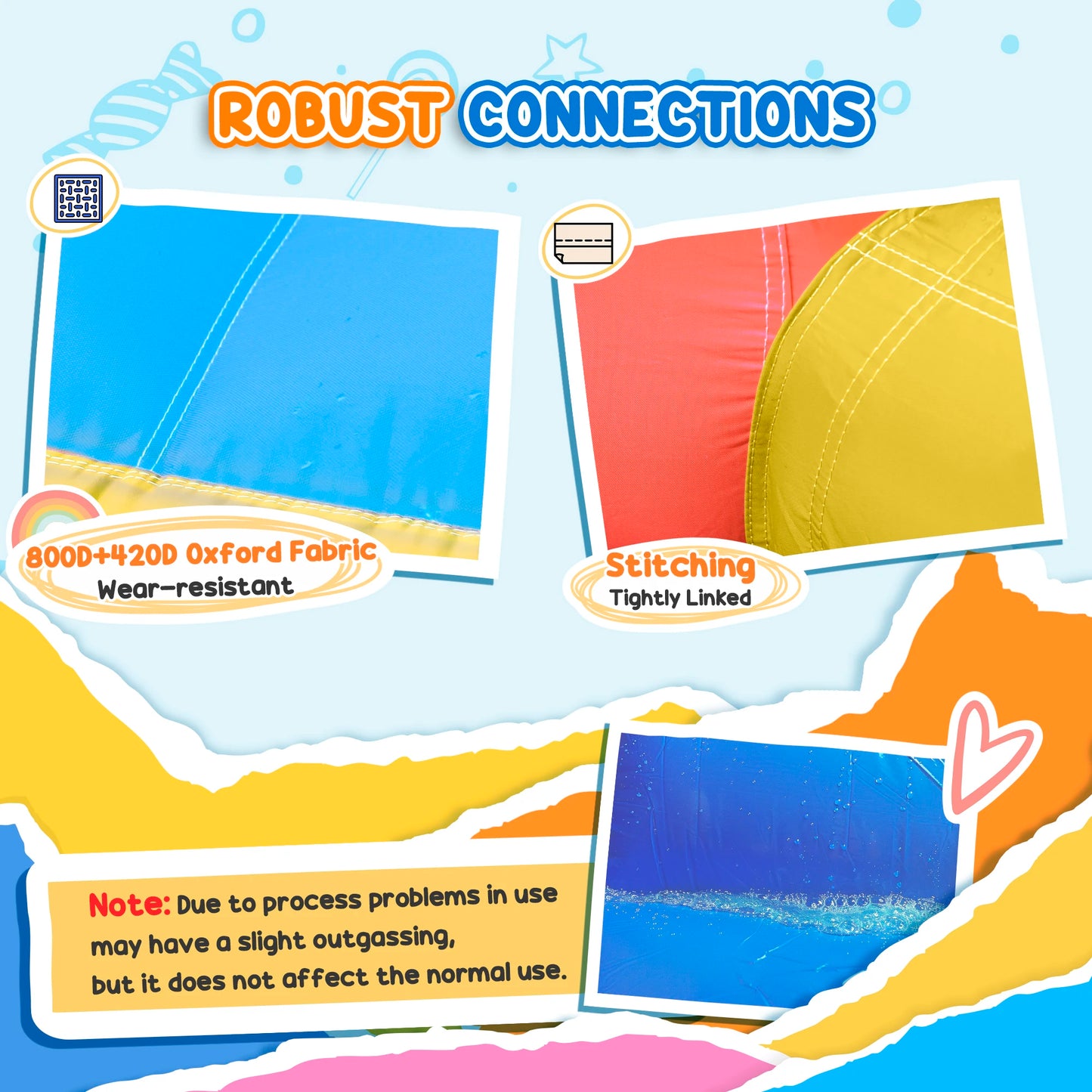 Inflatable Slide Bouncer Combo with ETL Certified Blower, Multifunctional, Easy Setup,Safe Kids Outdoor Play Set