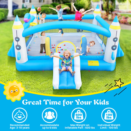 Inflatable Slide Bouncer Combo with ETL Certified Blower, Multifunctional, Easy Setup,Safe Kids Outdoor Play Set