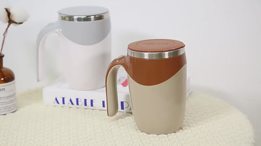 Automatic Stirring Coffee Mug Magnetic Electric Stainless Steel Self Mixing Coffee Tumbler Rotating Home Office Travel