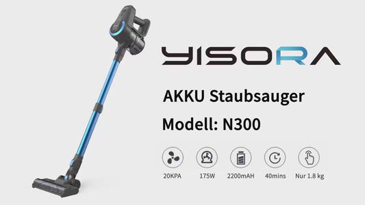 INSE N300 Cordless Vacuum Cleaners 20kPa Powerful Suction Stick Hand Vacuum Multi- Surface Cleaning for Home Pet Hair Hard Floor